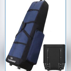 Foldable Padded Golf Travel Bag, Heavy Duty 900D Polyester Golf Club Bag